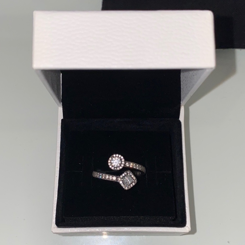 Sterling silver Geometric Pandora Ring